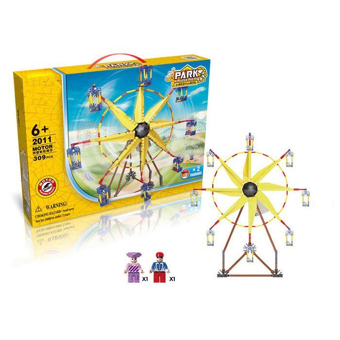 6732011-Amusement Park Ferris Wheel Style Electric Building Block