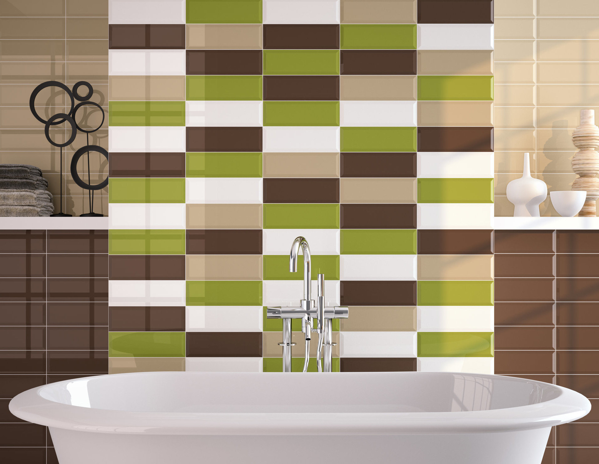 Inkjet Glossy Glazed Interior Ceramic Color Wall Tile with ISO