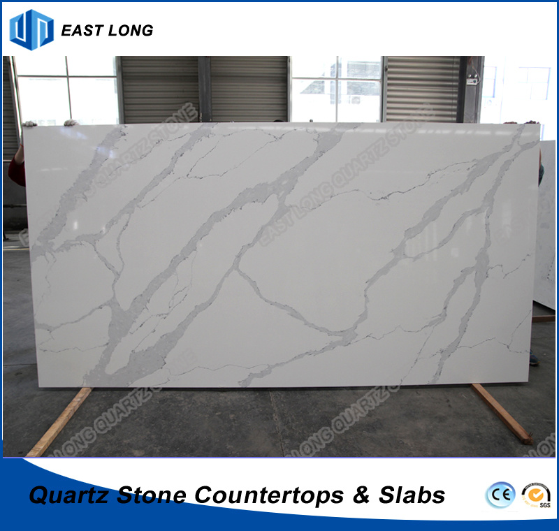Top-Rated Engineered Stone for Quartz Slabs/ Solid Surface with High Quality (Calacatta)