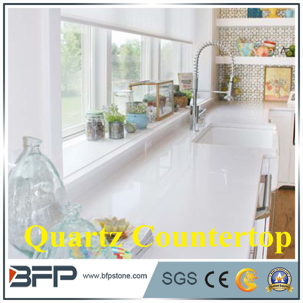 Heat Resistant White Quartz Countertop Wholesale