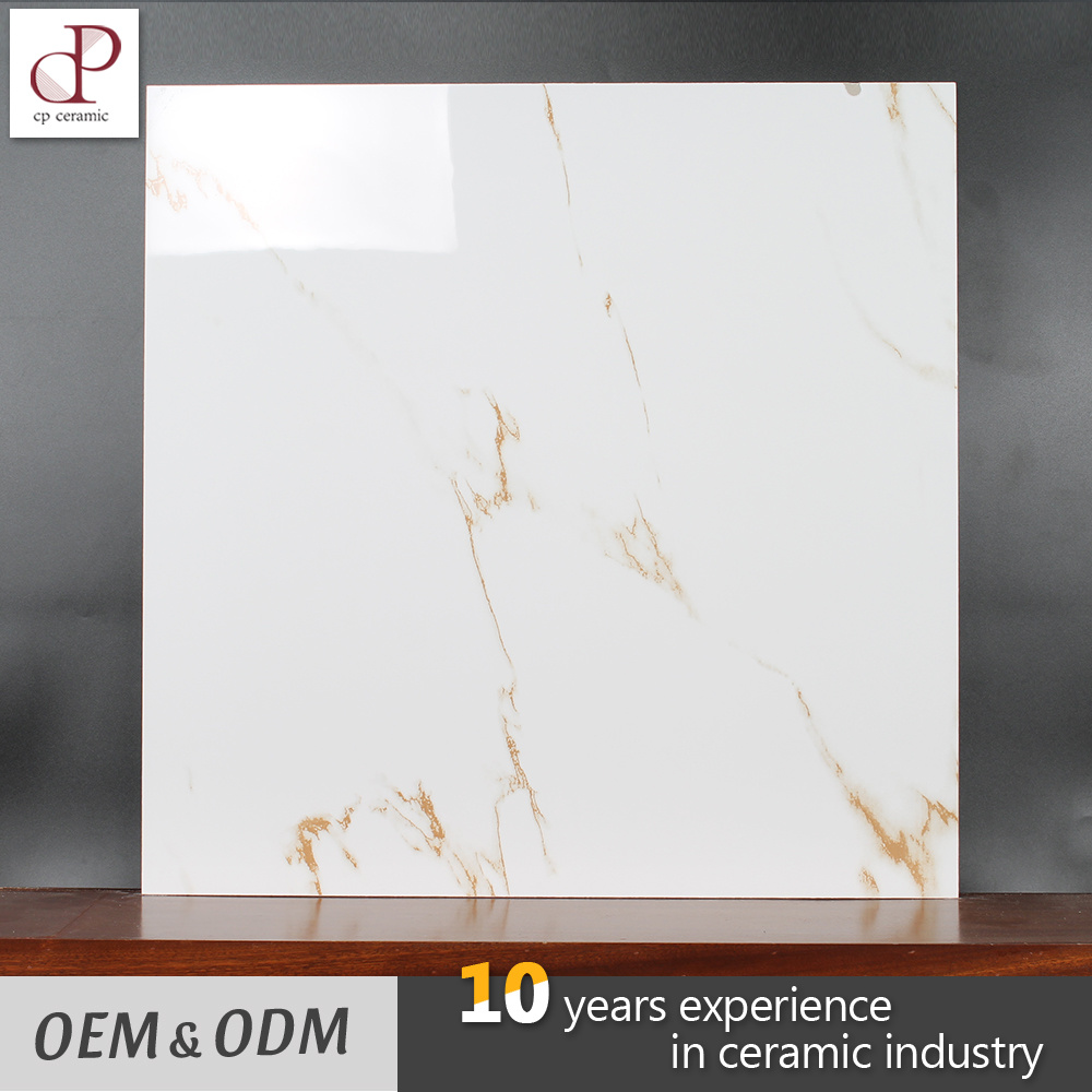 Ceramic Tile Low Price Marble White Glossy Glazed Kerala Vitrified Floor Tiles Design