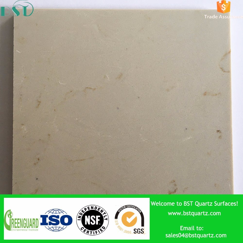 Newest Pear, Yellow, Beige Artificial Quartz Stone