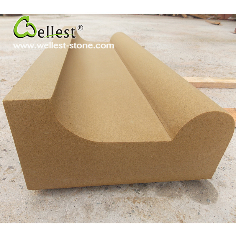 Yellow Sandstone Molding and Border Pencil Liners/Skirting