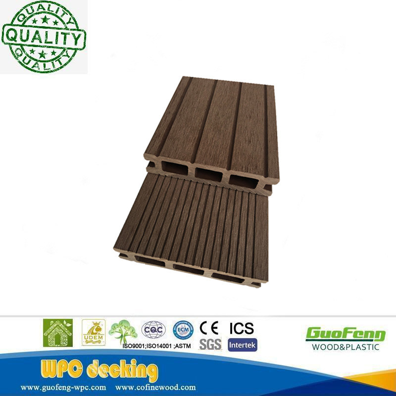 Wholesale Moisture-Proof Interlocking WPC Decoration HDPE Wooden Texture Decking Panel