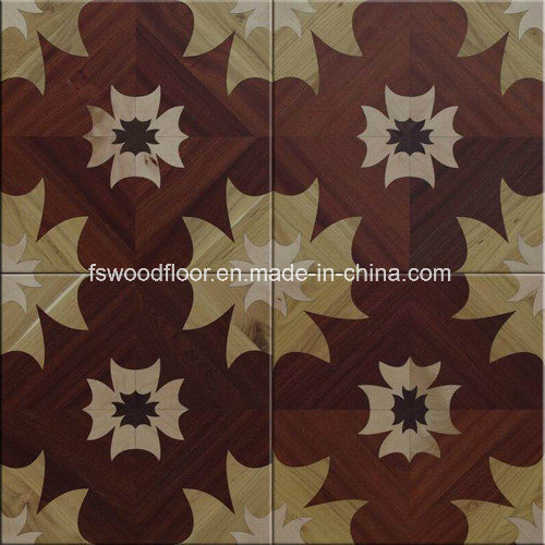 Morden Design Square Marquetry Art Parquet Wood Flooring