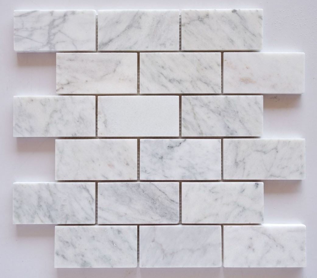 Hot Carrara White Marble Subway Stone Tile From Italy