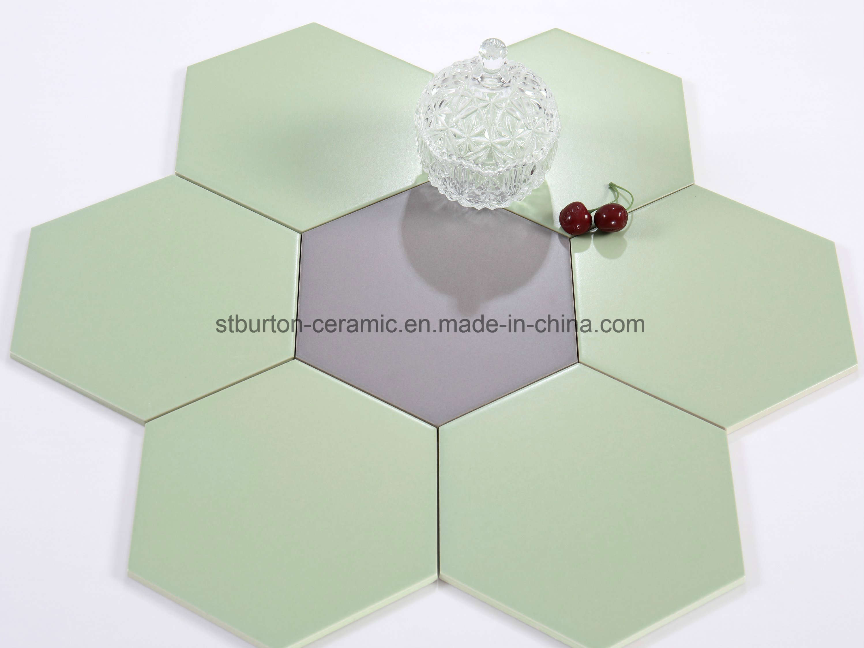 Hexagon Porcelain Wall and Floor Tile Decoration Wall Tile 115X200X230mm St23206