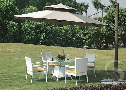 Large Roman Outdoor Beach Umbrella (circular double top) Dia 3.5m