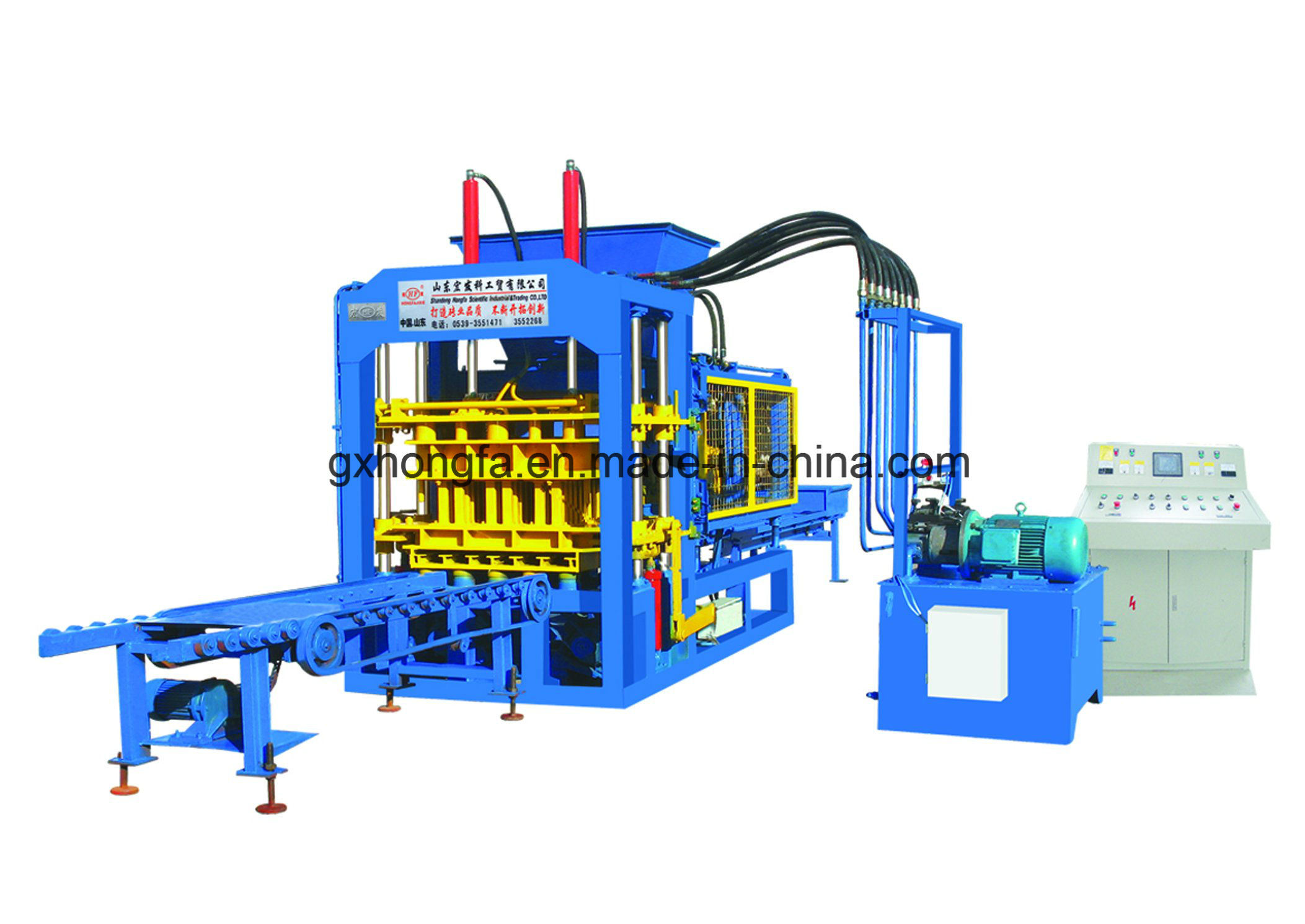 Qt6-15b Best Selling Automatic Hydraulic Brick Machinery