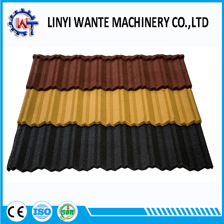 Wante Nosen Type Stone Coated Metal Steel Roof/Roofing Tiles