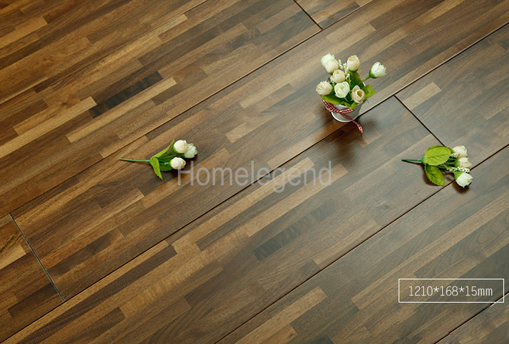 Black Walnut Multilayer Engineered Flooring with Natural Oil Multi Strip