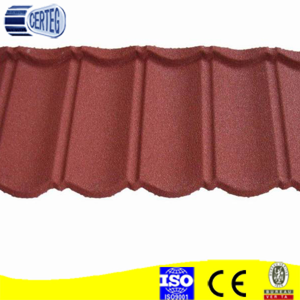 Aluminium zinc steel stone coated roofing tile for Nigeria