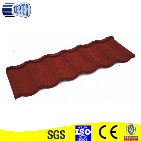 Sand Covered Metal Roofing Tile for Villa