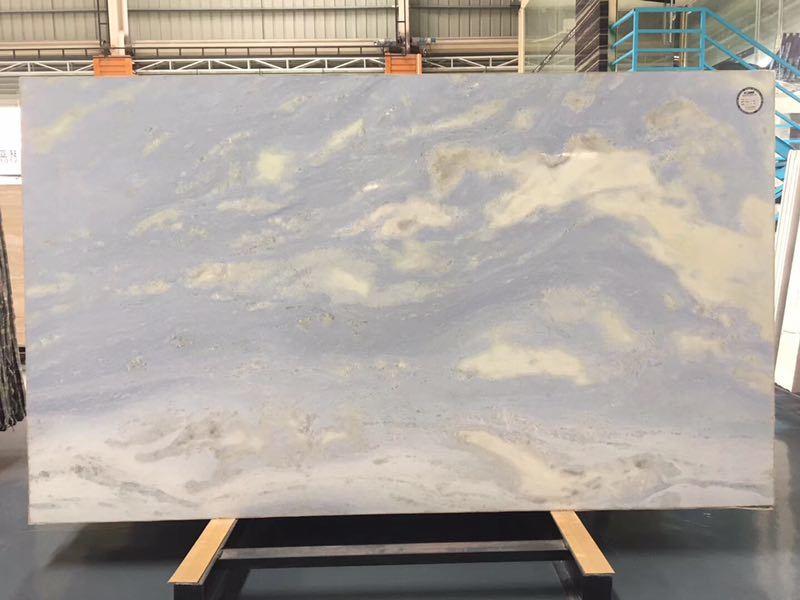 Blue Sky White Marble Slab for Kitchen/Bathroom/Wall/Floor