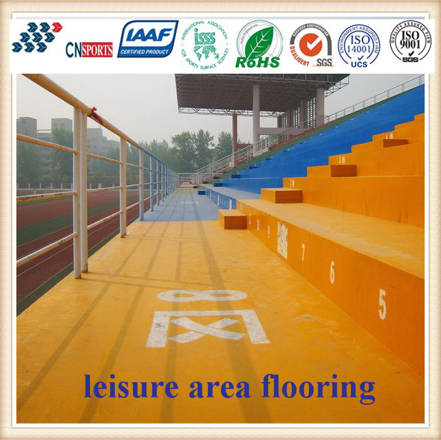 Water-Based and Environmental Colorful Abrasion Resistant Leisure Area Flooring