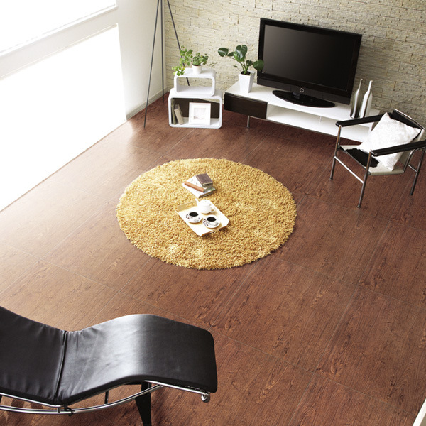 15X60 Natural Timber Wood Flooring Tiles in Livingroom