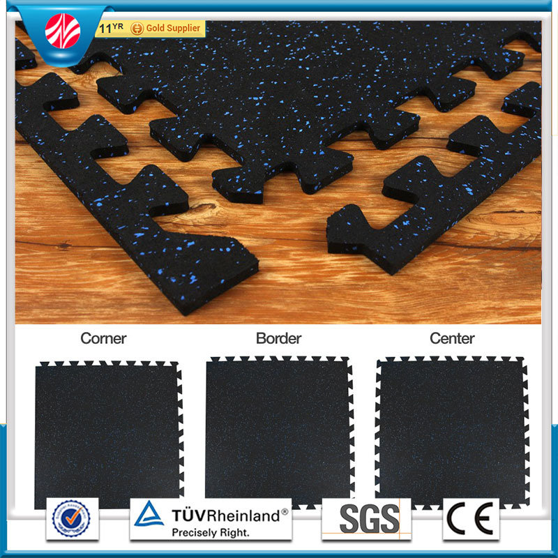 Interlocking Rubber Tile, Kindergarten Rubber Flooring, Rubber Playground Flooring