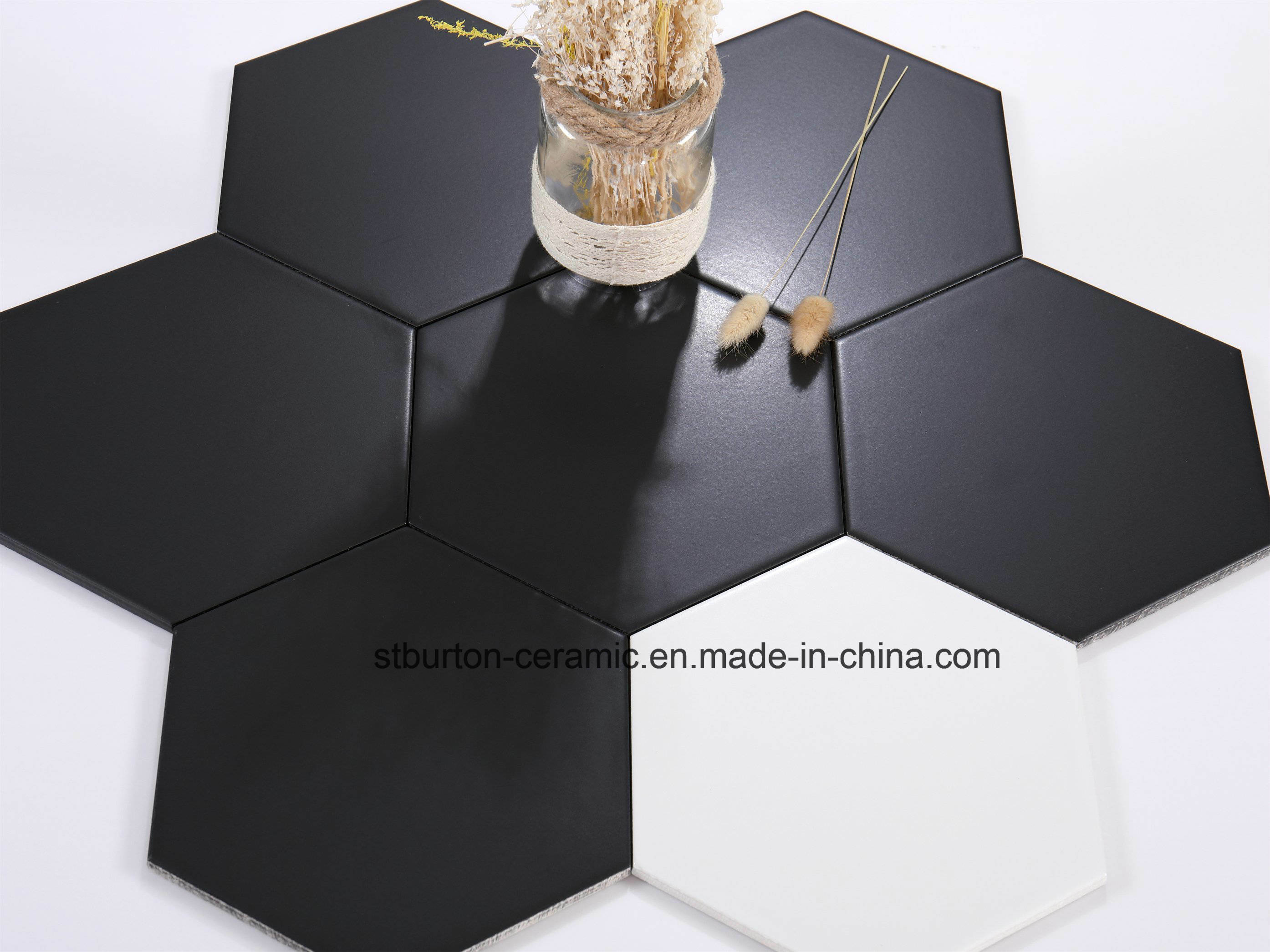 Hexagon Porcelain Wall and Floor Tile Decoration Wall Tile 115X200X230mm St23207