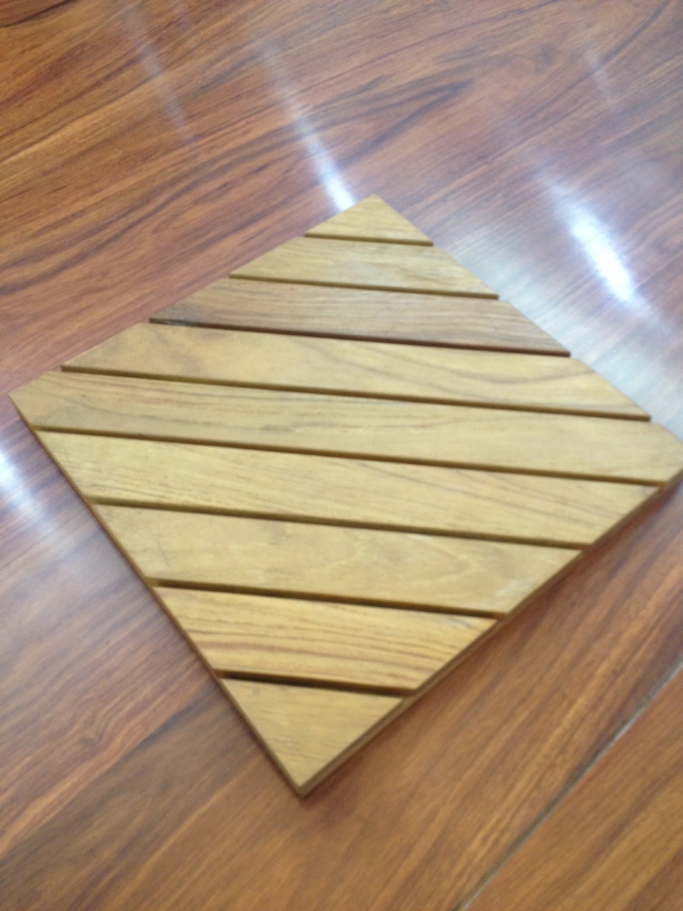 Waterproof Teak Wood Bathroom Flooring