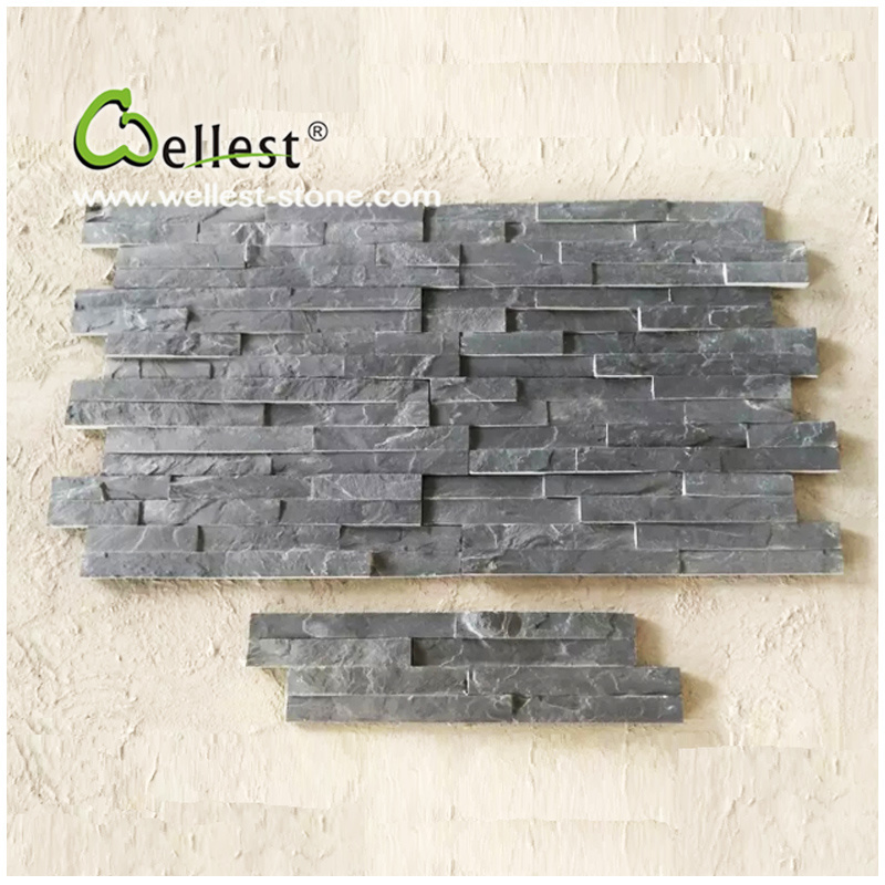 Hot Selling St-018fz Black Slate Stone Veneer Culture Stone