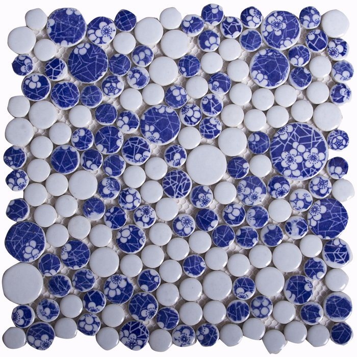 Flower Pattern Decoration Artist Ceramic Mosaic Tile for Sale