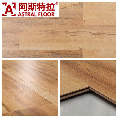 12mm Cheery Laminate Flooring /Handscraped Grain Laminate Flooring