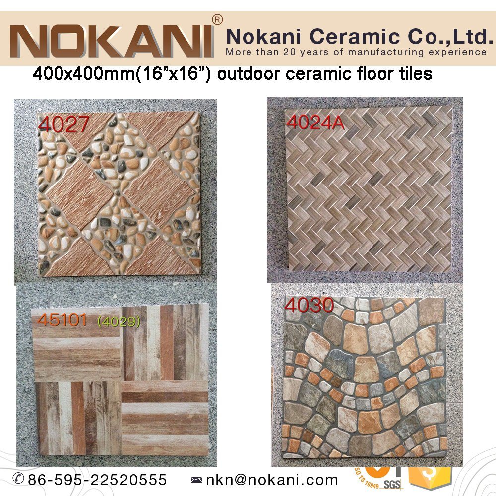 3D Inkjet Garden Tile Ceramic Flooring Tile 400X400mm