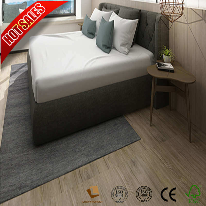 Export Low Cost Grey Color Tile Vinyl Flooring