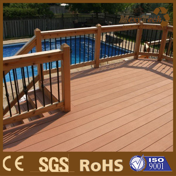 Water Proofing Wood Plastic Composite Decking Swimming Pool Flooring