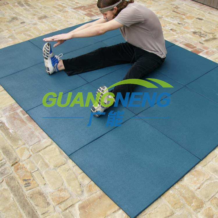 Colorful Outdoor Rubber Tile Playground Anti-Slip Rubber Tiles, Interlocking Gym Rubber Flooring, Sports Rubber Flooring