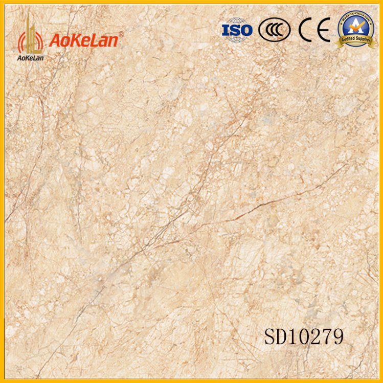 Inkjet Marble Copy Full Glazed Polished Porcelain Flooring Tile