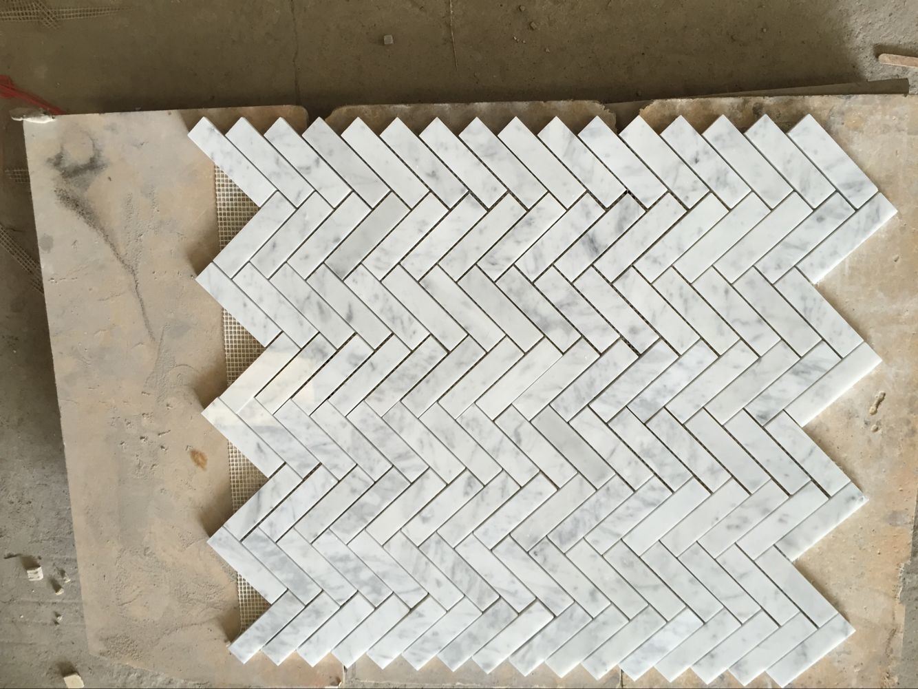 White 1X3''herringbone Mosaic Tile for Wall