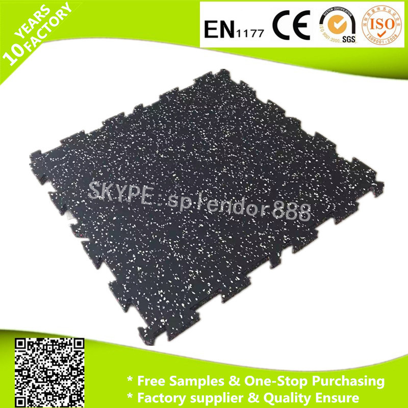 Recycle Rubber Floor Shock Absorbing Gym Rubber Flooring Bricks