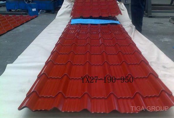 Color Steel Sheet Prepainted Aluzinc Glazed Roof Tile From Chinese Supplier