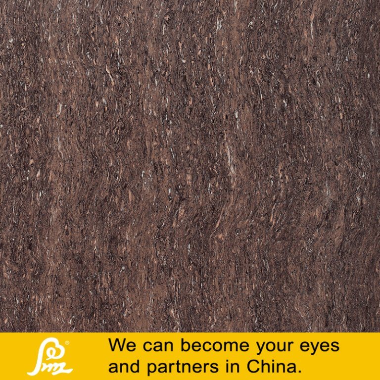 Dark Brown Porcelain Polished Tile Stone Tile Double Loading