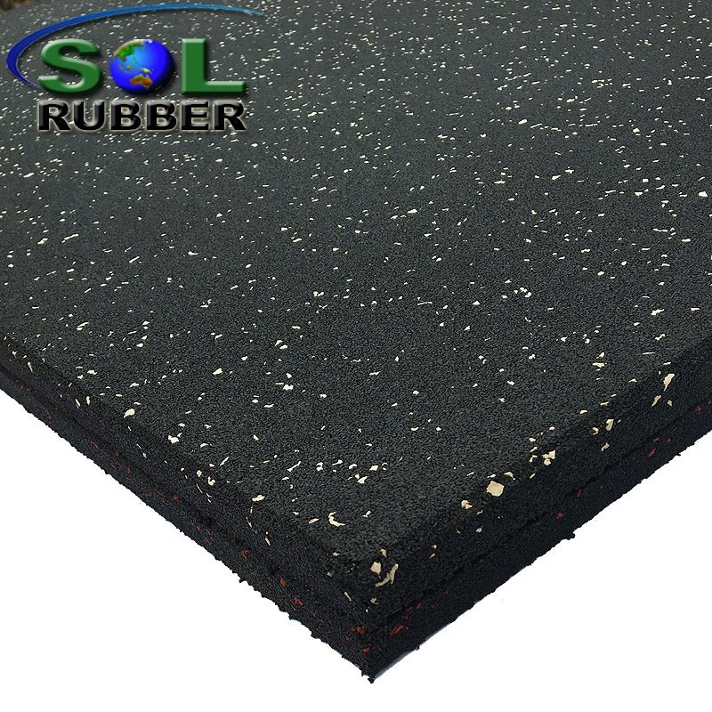 Hot Rubber Gym Flooring