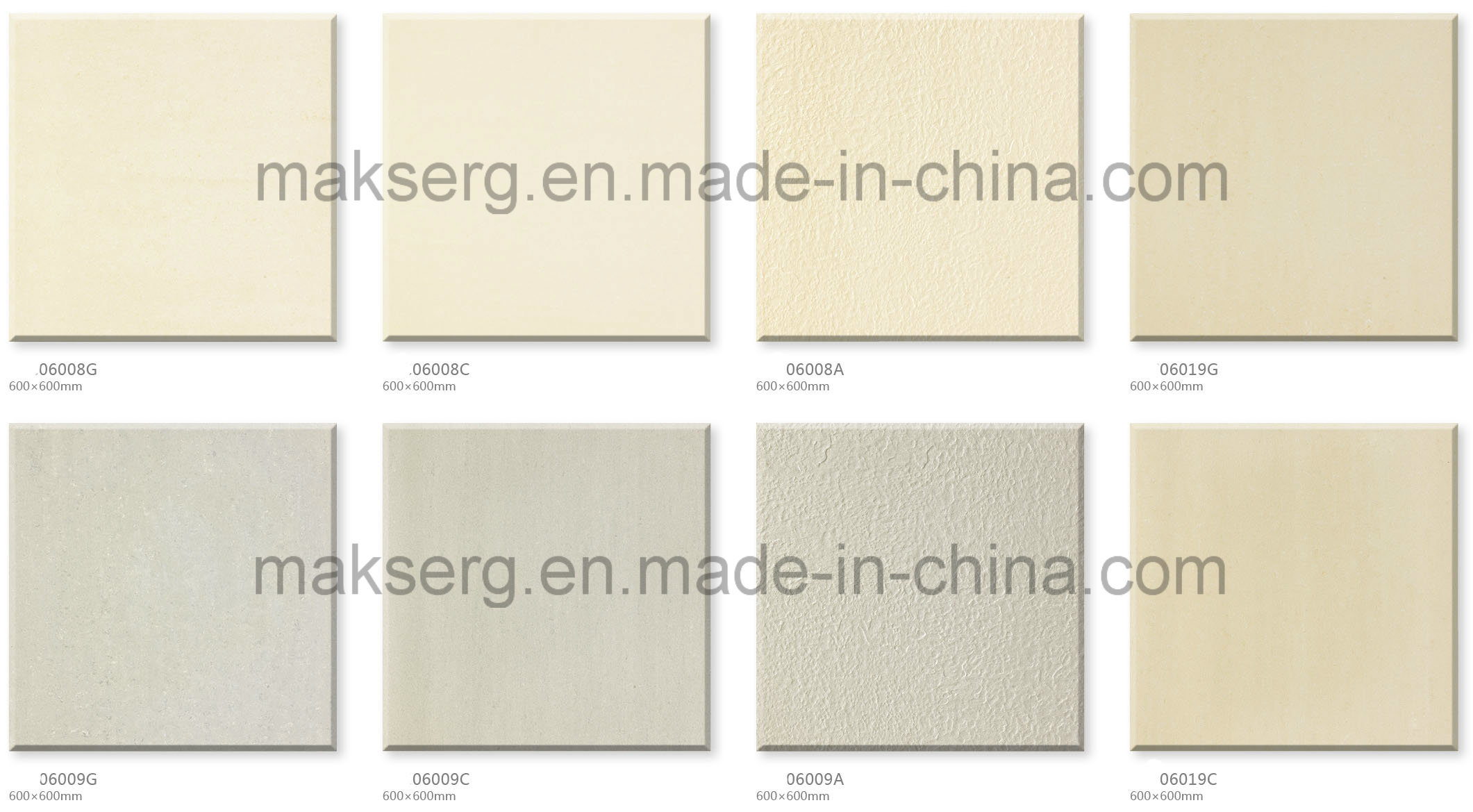 Temperature Resistant Wall and Floor Tile Light Colour Series