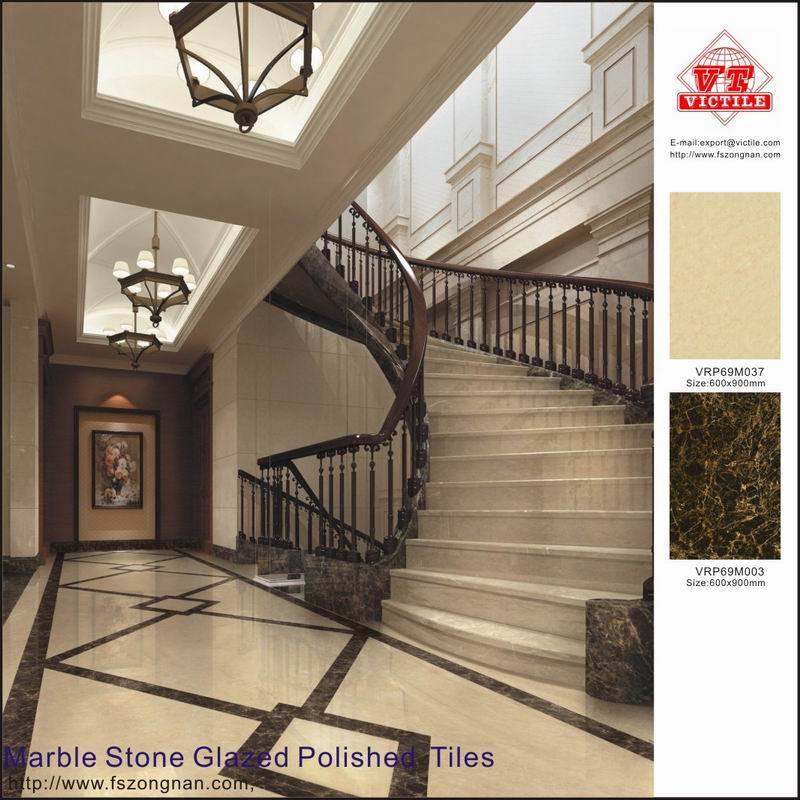 Marble Stone Glazed Polished Porcelain Floor Tiles (VRP69M037)