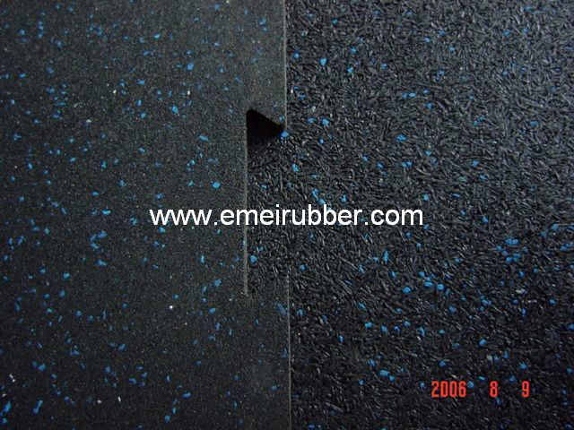 Interlocking Rubber Flooring for Fitness Center