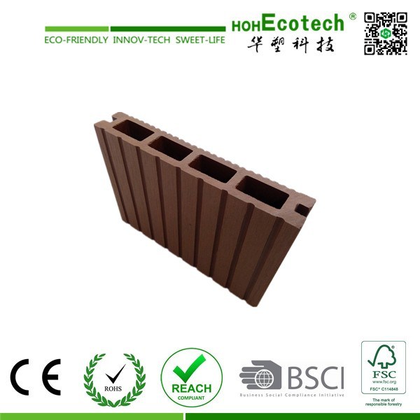 Grooved Hollow Wood Plastic Composite Outdoor Floorings