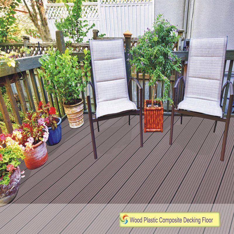 High Strong Quality No-Slip Weather-Resistant Durable Solid WPC Decking