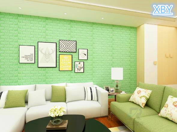 Self Adhesive Wall Paper XPE Foam 3D Wall Panel Tile