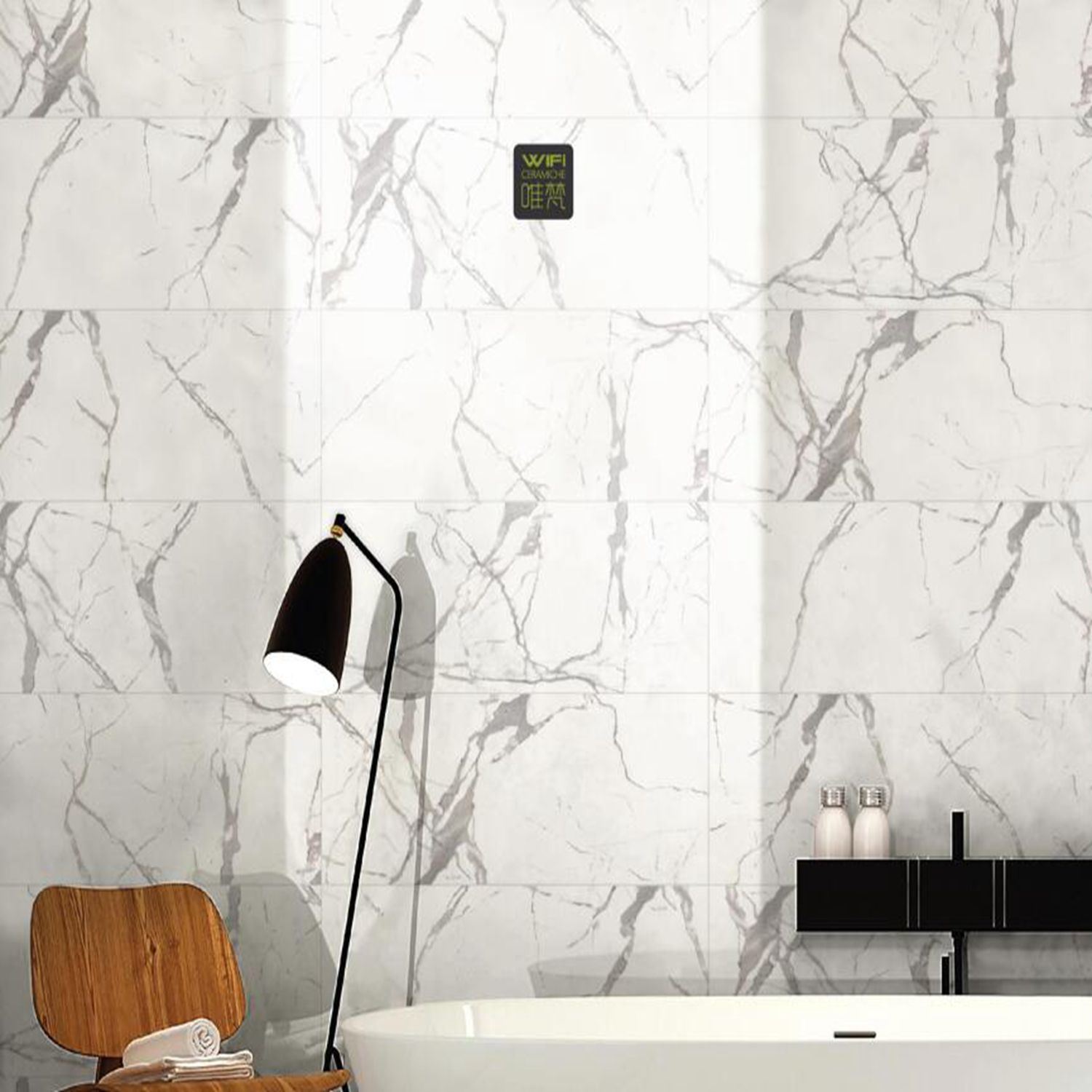 Polished Porcelain Marble Wall Ceramics Tile European Size 1200*470mm (SAT1200P)