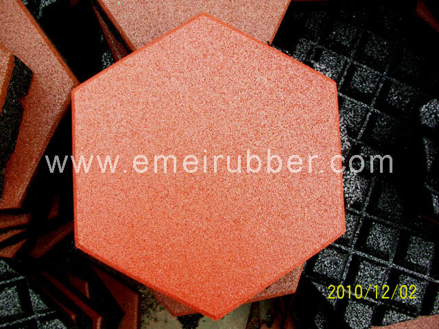 Hexagonal Rubber Tile for Playground