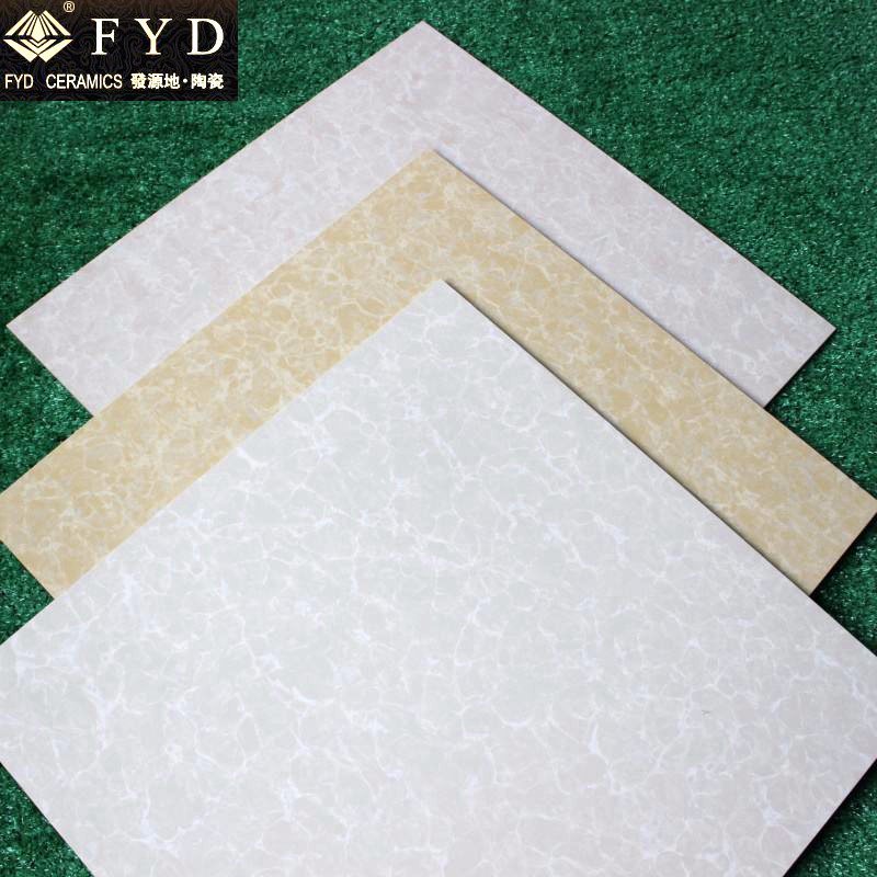 600*600 Pulati Yellow Polished Porcelain Floor Wall Tile Fp6003