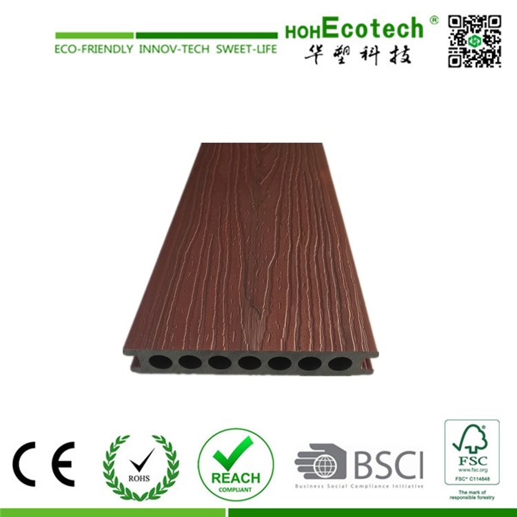 Durable Co-Extrusion Composite Decking Huasu Capped WPC Decking Floor