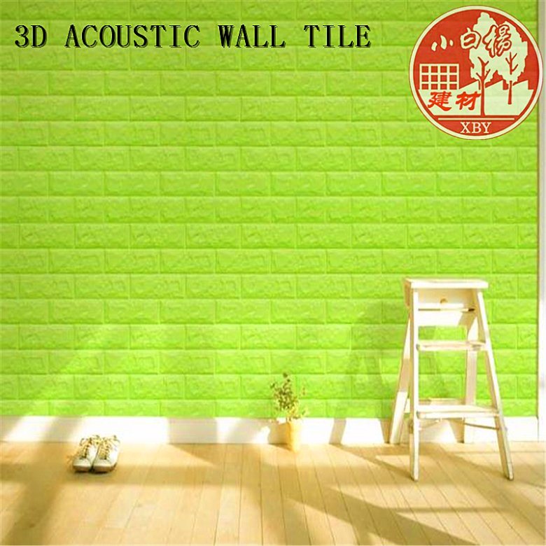 Decorative PVC 3D Soundproof Self Adhesive Brick for Kindergarten