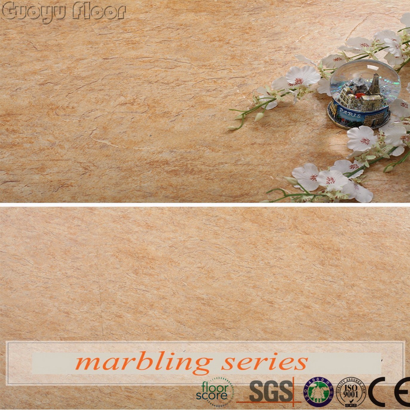 Loose Lay Marble Style Designpvc Vinyl Flooring