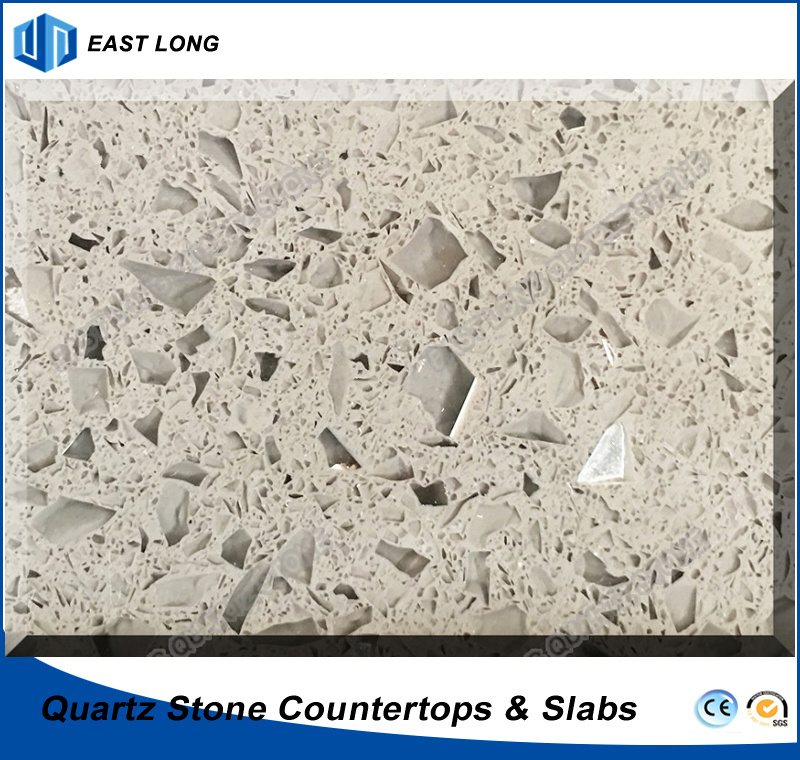 Wholesale Artificial Quartz Stone Solid Surface for Building Material with SGS & Ce Certificates (Dark colors)