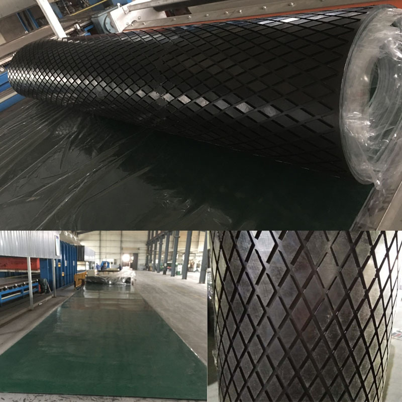 Conveyor Diamond Pulley Lagging Rubber Sheet